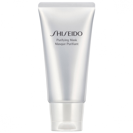 bote con mascarilla para la cara color plateado y letras negras de la marca shiseido